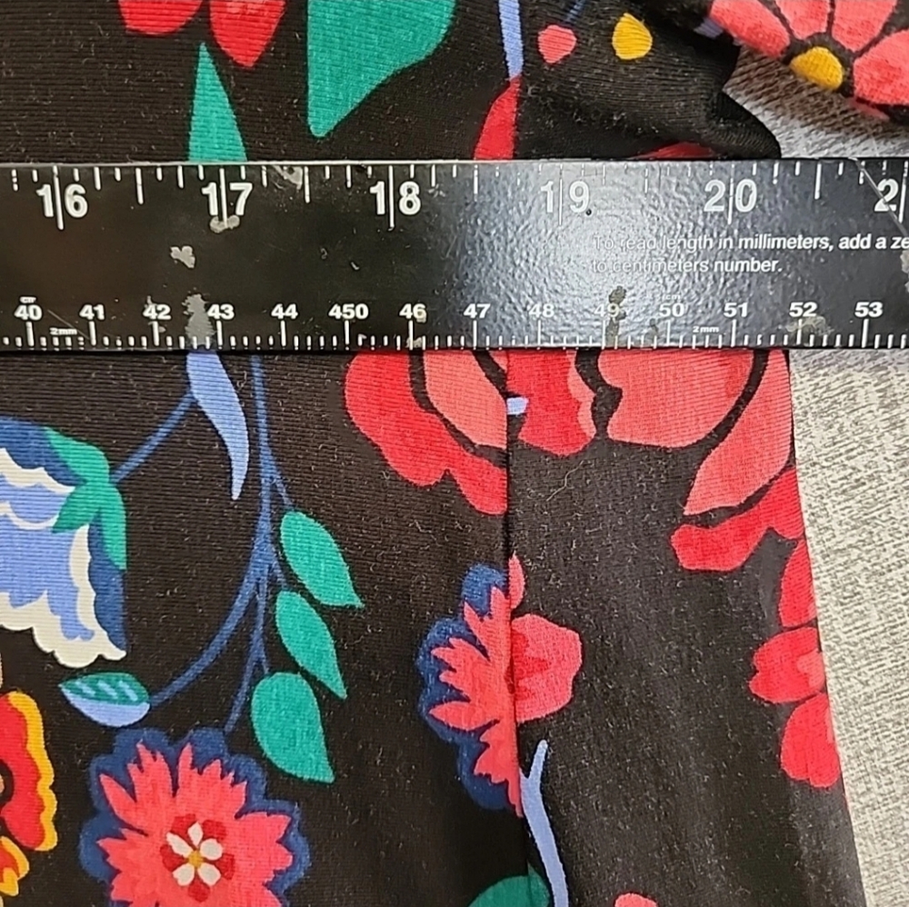 Ann Taylor Loft Bright Floral Swing Dress Pullover Shift Knee Length Bohemian - Picture 10 of 12